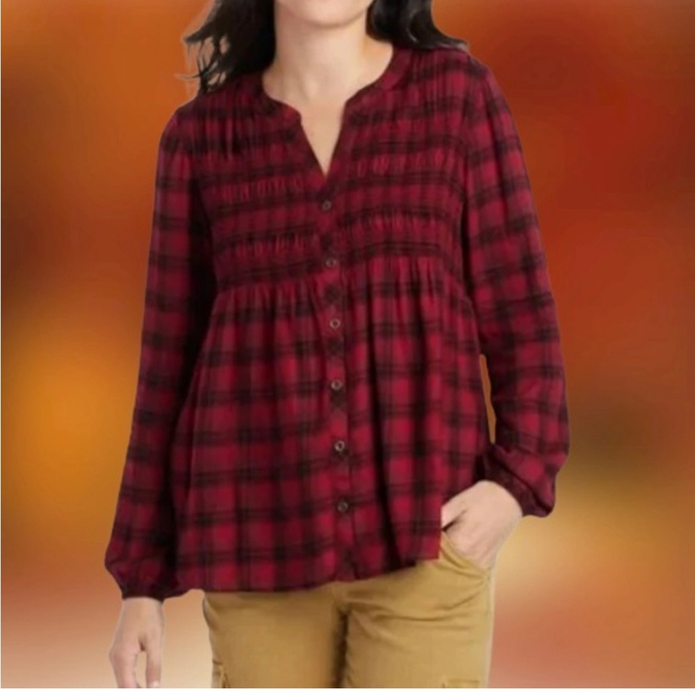 Knox Rose Plaid Top